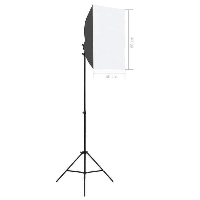 Lampade professionali da studio 2 pz 40 x 60 cm acciaio nero 02_0001521