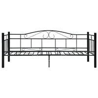 Telaio Divano Letto Nero in Metallo 90x200 cm 286135