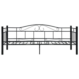 Telaio Divano Letto Nero in Metallo 90x200 cm 286135