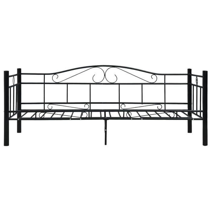 Telaio Divano Letto Nero in Metallo 90x200 cm 286135