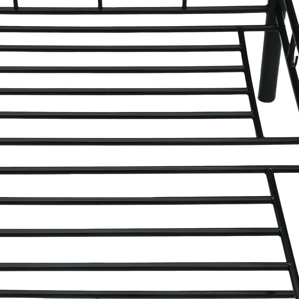 Telaio Divano Letto Nero in Metallo 90x200 cm 286135