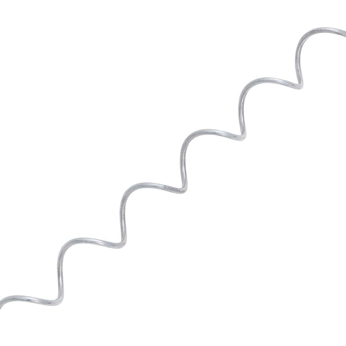 Spirali per Gabbioni 24 pz in Acciaio Zincato 100 cm 145627
