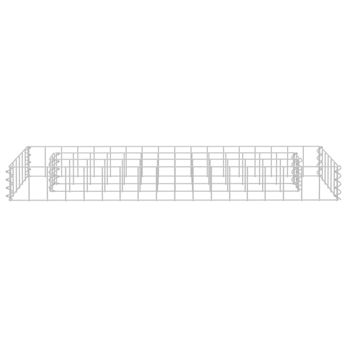 Gabbione Letto Rialzato in Acciaio Zincato 90x30x10 cm cod mxl 56095