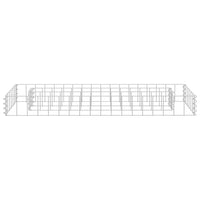 Gabbione Letto Rialzato in Acciaio Zincato 90x30x10 cm 145628