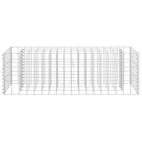 Gabbione Letto Rialzato in Acciaio Zincato 90x30x30 cm cod mxl 49935