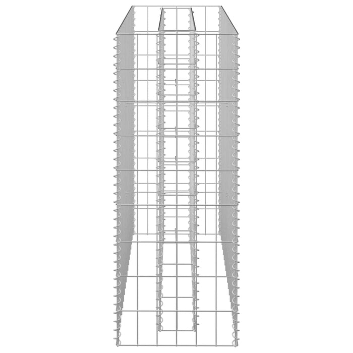 Gabbione Letto Rialzato in Acciaio Zincato 90x30x90 cm cod mxl 53397