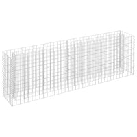 Gabbione Letto Rialzato in Acciaio Zincato 180x30x60 cm cod mxl 49615