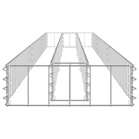 Gabbione Letto Rialzato in Acciaio Zincato 270x30x10 cm 145636