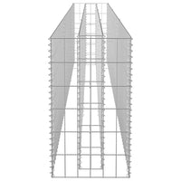 Gabbione Letto Rialzato in Acciaio Zincato 270x30x60 cm cod mxl 64325
