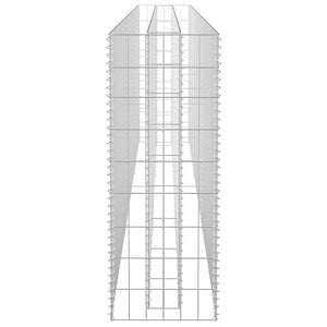 Gabbione Letto Rialzato in Acciaio Zincato 270x30x90 cm cod mxl 49625