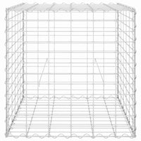 Gabbione Letto Rialzato a Cubo in Filo di Acciaio 60x60x60 cm
