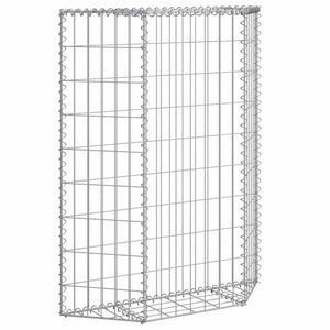 Gabbione Letto Rialzato Trapezio Acciaio Zincato 80x20x100 cm 145652