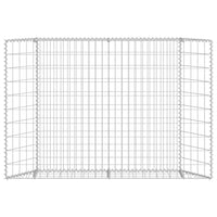 Gabbione Letto Rialzato Trapezio Acciaio Zincato 150x20x100 cm 145654