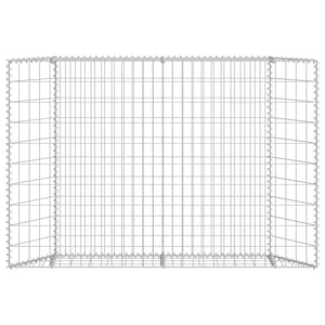 Gabbione Letto Rialzato Trapezio Acciaio Zincato 150x20x100 cm 145654