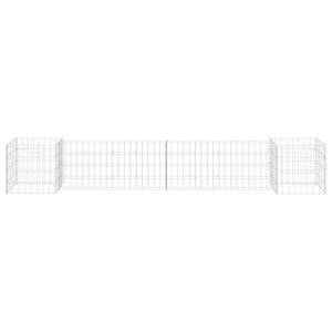 Gabbione Fioriera ad "H" in Filo di Acciaio 260x40x40 cm 145658