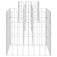 Gabbione Fioriera ad "H" in Filo di Acciaio 260x40x40 cm 145658