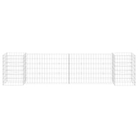 Gabbione Fioriera ad "H" in Filo di Acciaio 260x40x60 cm