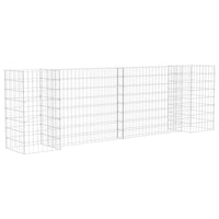 Fioriera in gabbione ad H 260 cm in filo d'acciaio 02_0000871