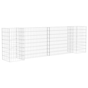 Fioriera in gabbione ad H 260 cm in filo d'acciaio 02_0000871