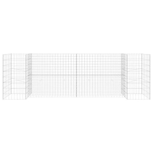 Gabbione Fioriera ad "H" in Filo di Acciaio 260x40x80 cm 145660