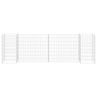 Fioriera in gabbione ad H 260 cm in filo d'acciaio 02_0000871