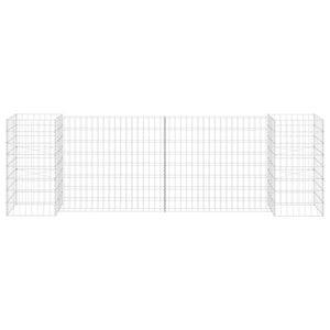 Fioriera in gabbione ad H 260 cm in filo d'acciaio 02_0000871