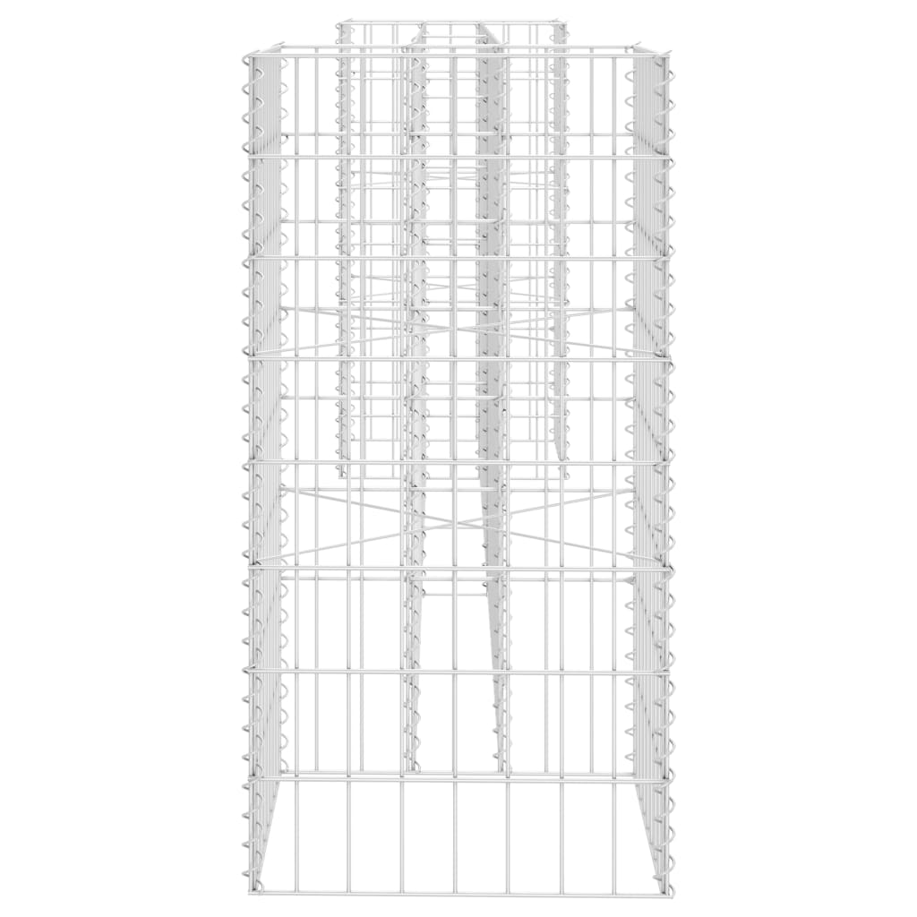 Fioriera in gabbione ad H 260 cm in filo d'acciaio 02_0000871