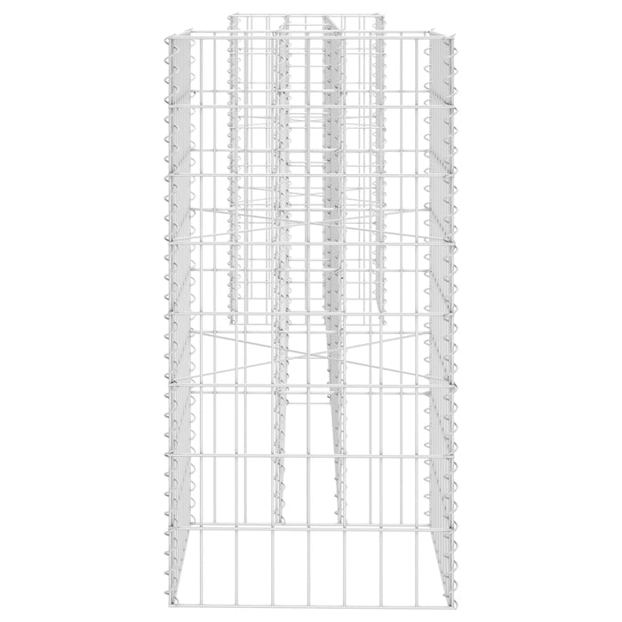 Fioriera in gabbione ad H 260 cm in filo d'acciaio 02_0000871