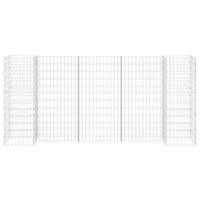 Gabbione Fioriera ad "H" in Filo di Acciaio 260x40x120 cm 145662