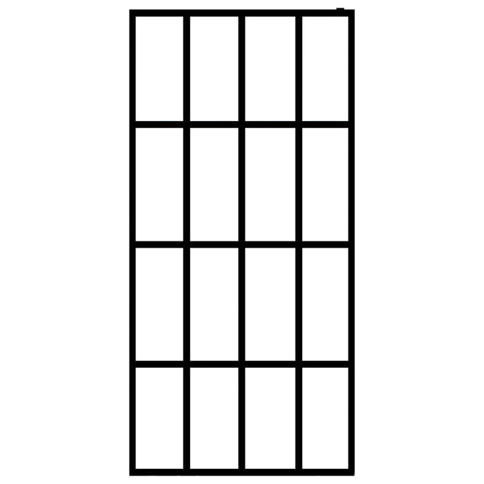 Cabina Doccia con Schermo in Vetro Temperato Glassato 80x195 cm