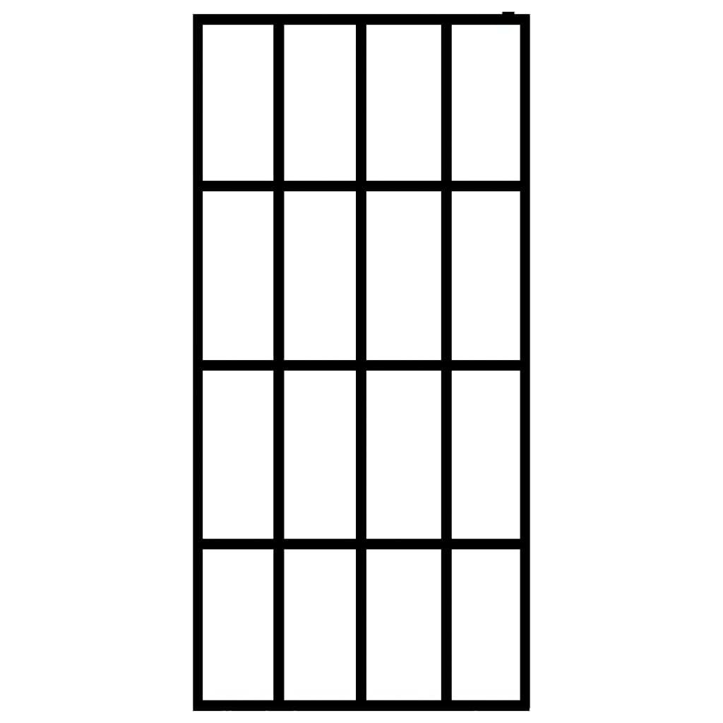 Parete doccia cabina doccia parete doccia parete divisoria doccia casa bagno interno robusto vetro temperato satinato 90 x 195 cm 02_0003078