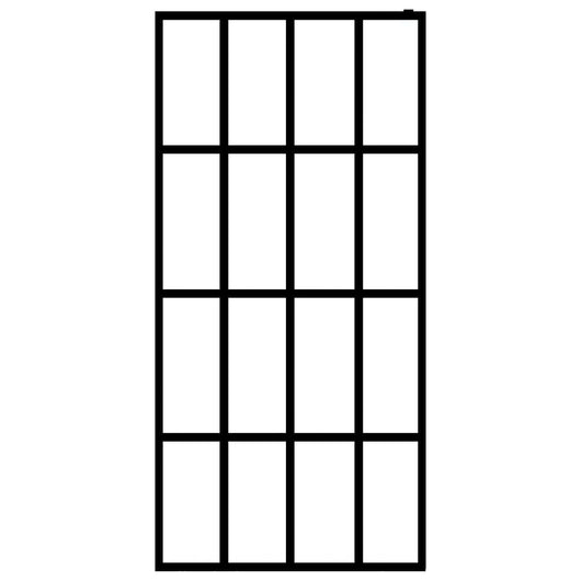 Parete doccia cabina doccia parete doccia parete divisoria doccia casa bagno interno robusto vetro temperato satinato 90 x 195 cm 02_0003078