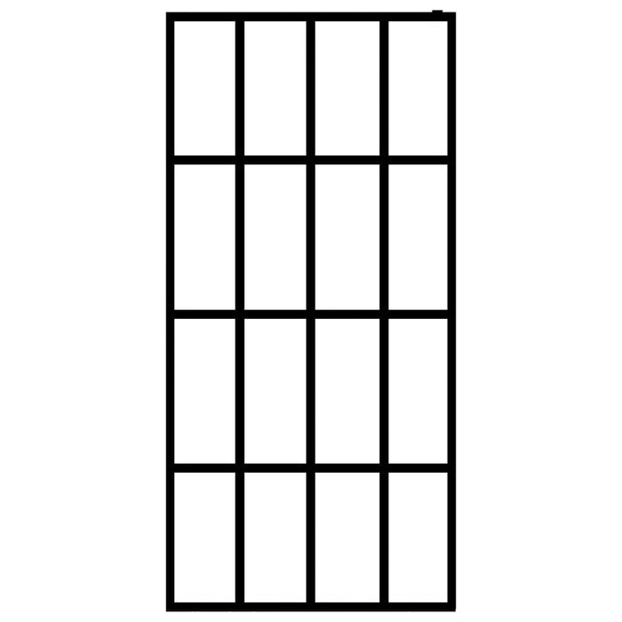 Parete doccia cabina doccia parete doccia parete divisoria doccia casa bagno interno robusto vetro temperato satinato 90 x 195 cm 02_0003078