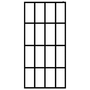 Cabina Doccia con Schermo in Vetro Temperato Glassato 140x195cm 145688