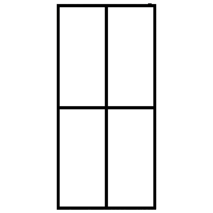 Cabina Doccia con Schermo in Vetro Temperato Glassato 140x195cm 145693