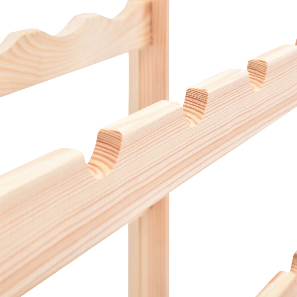 Portavini da 56 Bottiglie in Legno di Pino 286196