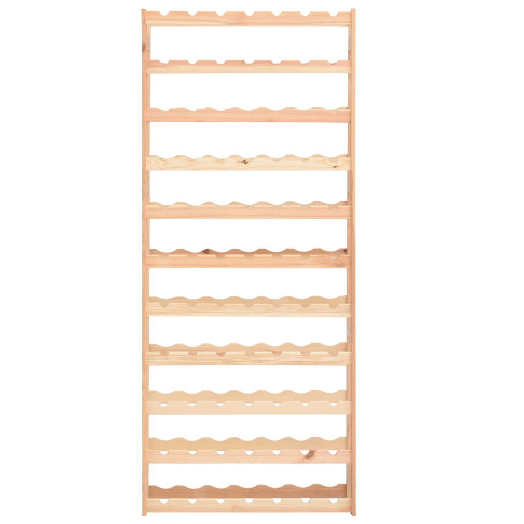 Portavini da 77 Bottiglie in Legno di Pino 286197