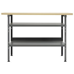 Banco da Lavoro Grigio 120x60x85 cm in Acciaio cod mxl 20269