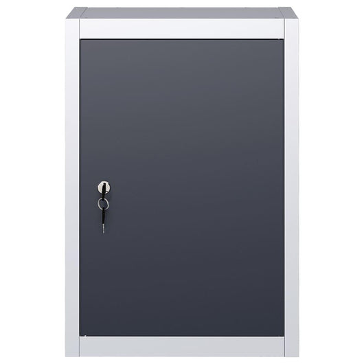 Armadietto portautensili da parete organizer portautensili portaoggetti portautensili da officina stile industriale in metallo 60 cm grigio e nero 02_0003807