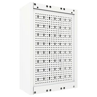 Armadio a Parete Stile Industriale in Metallo Grigio Nero 145354