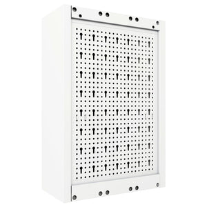 Armadio a Parete Stile Industriale in Metallo Grigio Nero cod mxl 77901