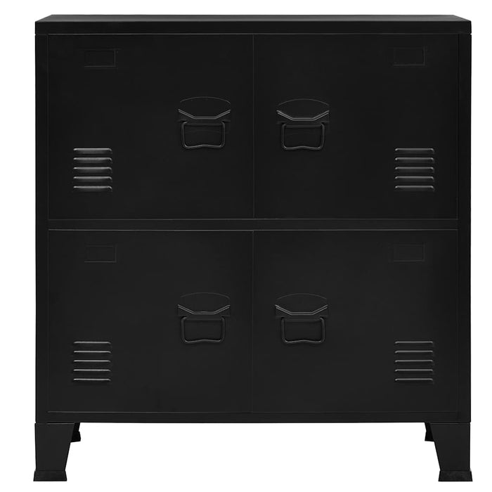 Armadio Classificatore Industriale Nero 75x40x80 cm in Acciaio 145358