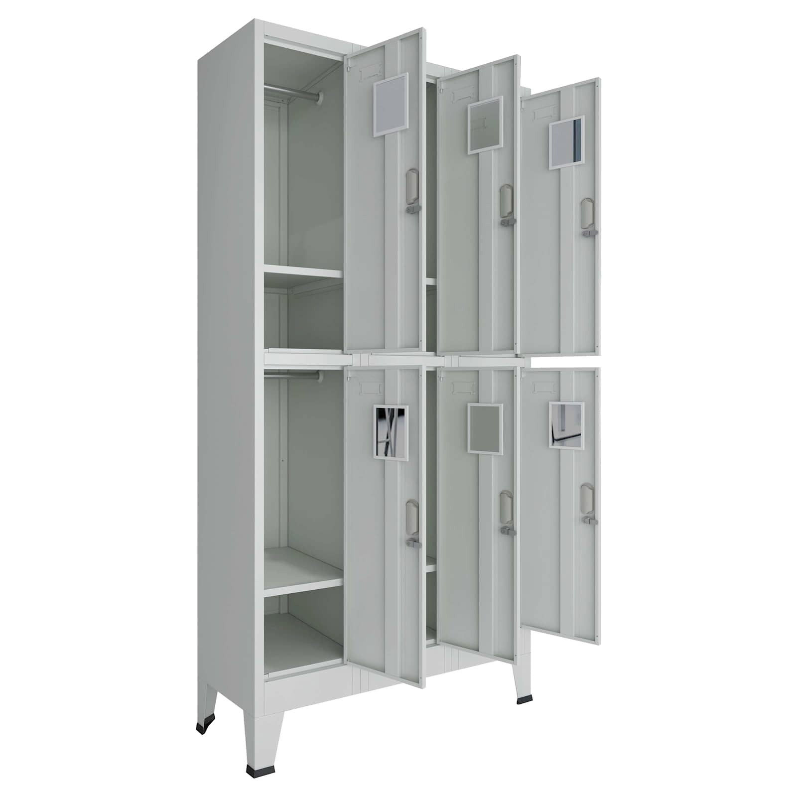 Armadio con Locker Grigio 45 x 90 x 180 cm 145364