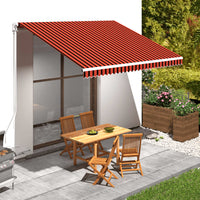 Tenda da Sole in Tela Arancione e Marrone 400x300 cm 145724