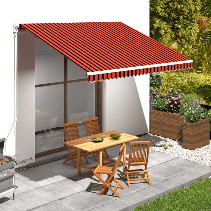 Tenda da Sole in Tela Arancione e Marrone 400x300 cm 145724