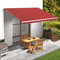 Tenda da Sole in Tela Arancione e Marrone 500x300 cm 145726