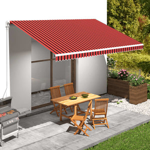 Tenda da Sole in Tela Arancione e Marrone 500x300 cm 145726