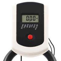 Cyclette Ellittica con Sensori a Impulso Bianca e Rossa 92136