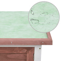 Capanna da esterno 1 livello 90 x 45 x 65 cm legno marrone 02_0000584