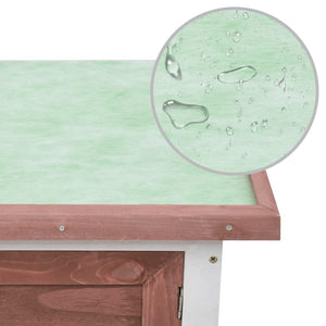 Capanna da esterno 1 livello 90 x 45 x 65 cm legno marrone 02_0000584